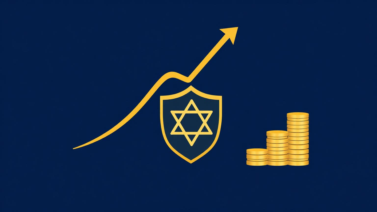 IRA בישראל 2026 – חשבון פנסיוני עצמאי, איור מגן וגרף עולה
